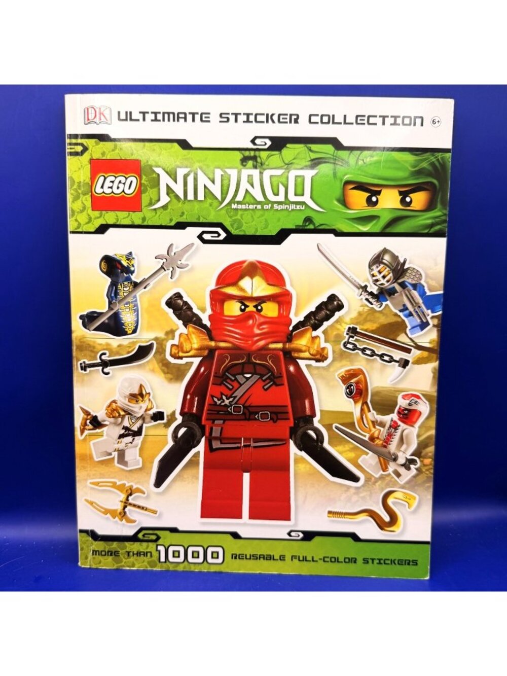 LEGO Ninjago Ultimate 1000 Reusable Sticker Collection Book DK 2012 Partial Used
